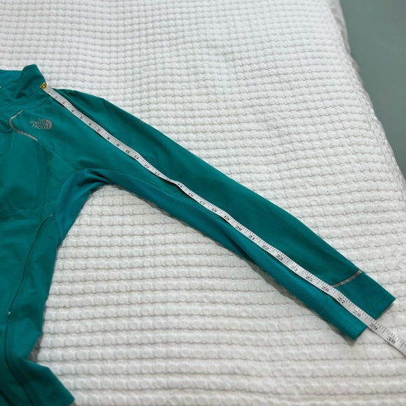 The North Face Teal Flight Series Zip Front Lightweight Windbreaker Jacket - Picture 15 of 15